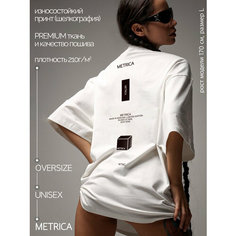 Футболка METRICA, размер 52-54, белый