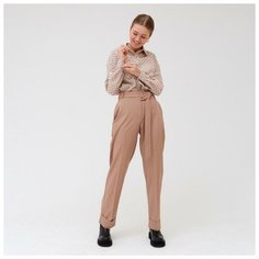 Брюки классические Minaku Green trend, размер 44, бежевый
