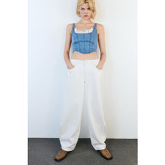Джинсы широкие Befree Basic, размер M/170, белый