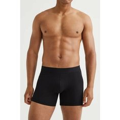 Трусы H&M, комплект из 3 шт., размер M, черный/серый