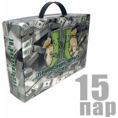 Носки RexTex, комплект, 15 пар, размер 41-47, синий, черный, серый