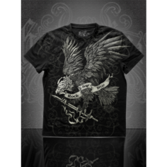 Футболка ROCK BEAR ОРЕЛ С МЕЧОМ, размер L, black/grey