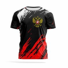 Футболка PANiN Brand, размер XS, белый, красный, черный
