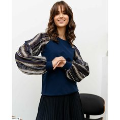 Свитшот SAHAR, размер 44, , серебряный, золотой, белый, синий