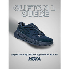 Кроссовки HOKA Clifton L Suede, полнота D, размер US6.5D/UK6/EU39 1/3/JPN24.5, синий