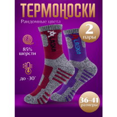Термоноски Turkan, комплект, 2 пары, размер 36-41, серый