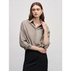 Блуза Zarina, размер XL (RU 50)/170, бежевый меланж