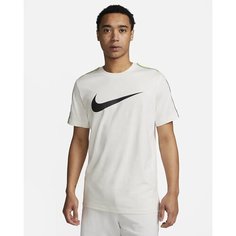 Футболка спортивная NIKE Repeat, размер L, белый