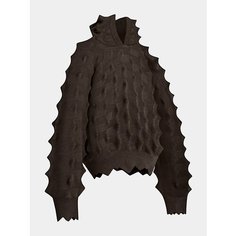 Худи MADFRENZY Spiked Knit, размер L, , коричневый