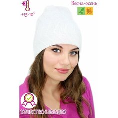 Шапка Lemmex Шапка "Дебби", размер 57-58, белый
