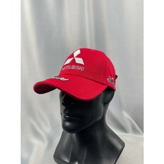 Бейсболка Mitsubishi Бейсболка МИТСУБИСИ кепка MITSUBISHI, размер 55-58, красный
