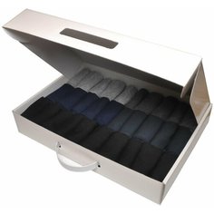 Носки RexTex, комплект, 30 пар, размер 41-47, синий, черный, серый