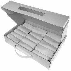 Носки RexTex, комплект, 15 пар, размер 41-47, белый