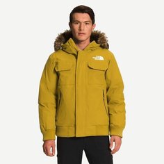 Пуховик The North Face, размер L (50-52), горчичный