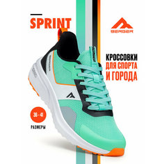 Кроссовки BERGER, размер 36, зеленый, оранжевый, черный