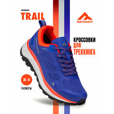 Кроссовки BERGER, размер 36, синий/красный