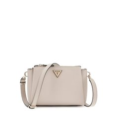 Сумка GUESS, фактура зернистая, коричневый