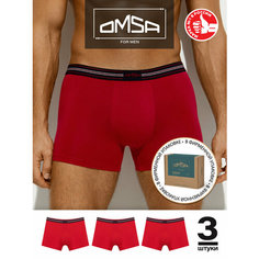 Трусы Omsa, комплект из 3 шт., размер 54(3XL), rosso