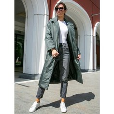 Пальто Belitskybrand, размер XS, зелено-серый