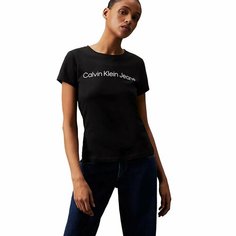 Футболка CALVIN KLEIN CORE INSTIT LOGO SLI, размер XS, черный