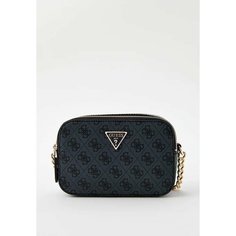 Сумка кросс-боди GUESS, фактура гладкая, серый