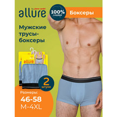 Трусы ALLURE, комплект из 2 шт., размер 7/2XL(52-54), голубой