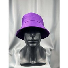 Панама бини Панама мужская женская летняя однотонная, размер one size, violet Ganalyly