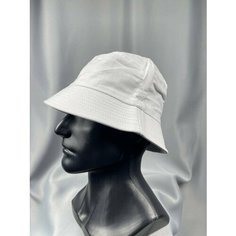 Панама бини Панама мужская женская летняя однотонная, размер one size, white Ganalyly
