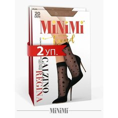 Носки MiNiMi, комплект, 20 den, 2 пары, размер 0 (UNI), бежевый