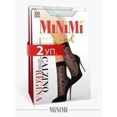 Носки MiNiMi, комплект, 20 den, 2 пары, размер 0 (UNI), белый