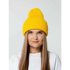 Шапка бини teplo, размер универсальный, Желтый Тепло