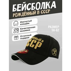 Бейсболка , размер универсальный, черный Нет бренда