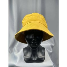 Панама бини Панама мужская женская летняя однотонная, размер one size, Желтый Ganalyly