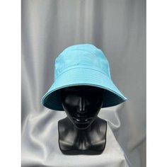 Панама бини Панама мужская женская летняя однотонная, размер one size, голубой Ganalyly