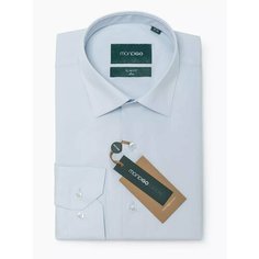 Рубашка MONDIGO классическая с длинным рукавом LOW SLIM FIT, размер S, светло-голубой
