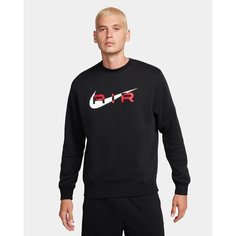 Лонгслив спортивный NIKE, размер 2XL, , черный/темно-красный
