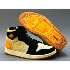 Кроссовки NIKE Air Jordan 1 Zoom CMFT 2, полнота D, размер 9,5US, оранжевый, черный