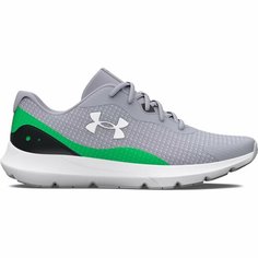 Кроссовки Under Armour Ua Surge 3, полнота F (EU)/ на среднюю стопу, размер 7.5, серый/зеленый