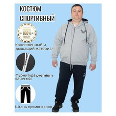 Костюм спортивный , размер 74, серый/темно-синий Bosman Big