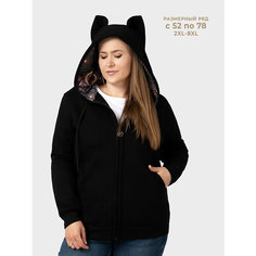 Толстовка MixFix, размер 4XL, , чёрный