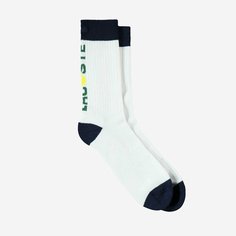 Носки LACOSTE, размер T6, белый/темно-синий