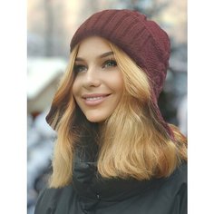 Шапка ушанка LUCHIORADO, размер 56/58, бордо