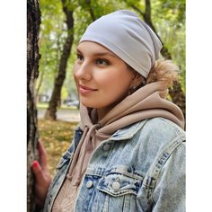Шапка бини LUCHIORADO, размер 56/58, белый