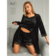 Пижама , размер 48 / XL, чёрный Endi.Swim
