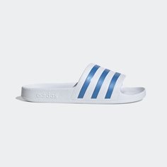 Шлепанцы adidas Adilette Aqua, размер 4 UK, Cloud White/Blue Fusion Met./Cloud White