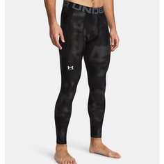 Легинсы Under Armour HeatGear® Printed Leggings, размер S, черный