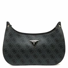 Сумка GUESS, фактура гладкая, серый