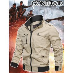 Бомбер GONTHWID, размер XL, хаки