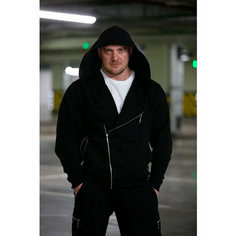 Толстовка Inferno Style Толстовка Косая молния INFERNO style Т-002-000, размер 2XL, , черный