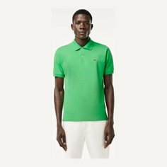 Поло LACOSTE Classic Fit, размер 50, ярко-зеленый